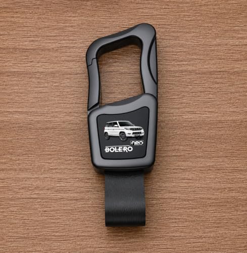 Image of Greenworld Scratch proof Fob Key Heavy Duty Keychain Compatible With New Mahin-dra Scorpio /bolero /xuv700 /xuv300 /3xo with new mahin-dra logo