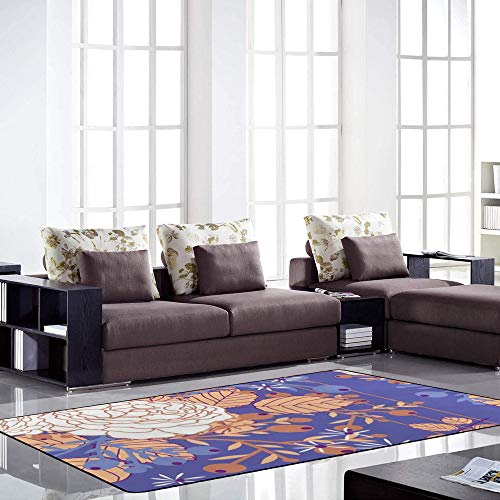 Tapis de salon lavable et doux en velours corail pour sublimer un sol froid - 5