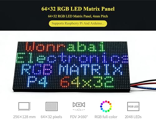 Écran LED RGB 64x32 programmable P4 compatible ESP32 et Raspberry Pi 4B 5 - 2