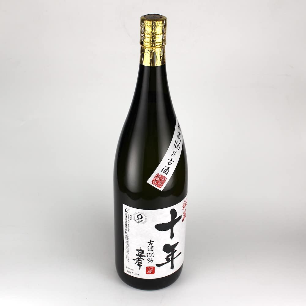 Amazon.co.jp: 忠孝酒造 秘蔵10年熟成古酒(仕次酒） 42度1800ml : 食品