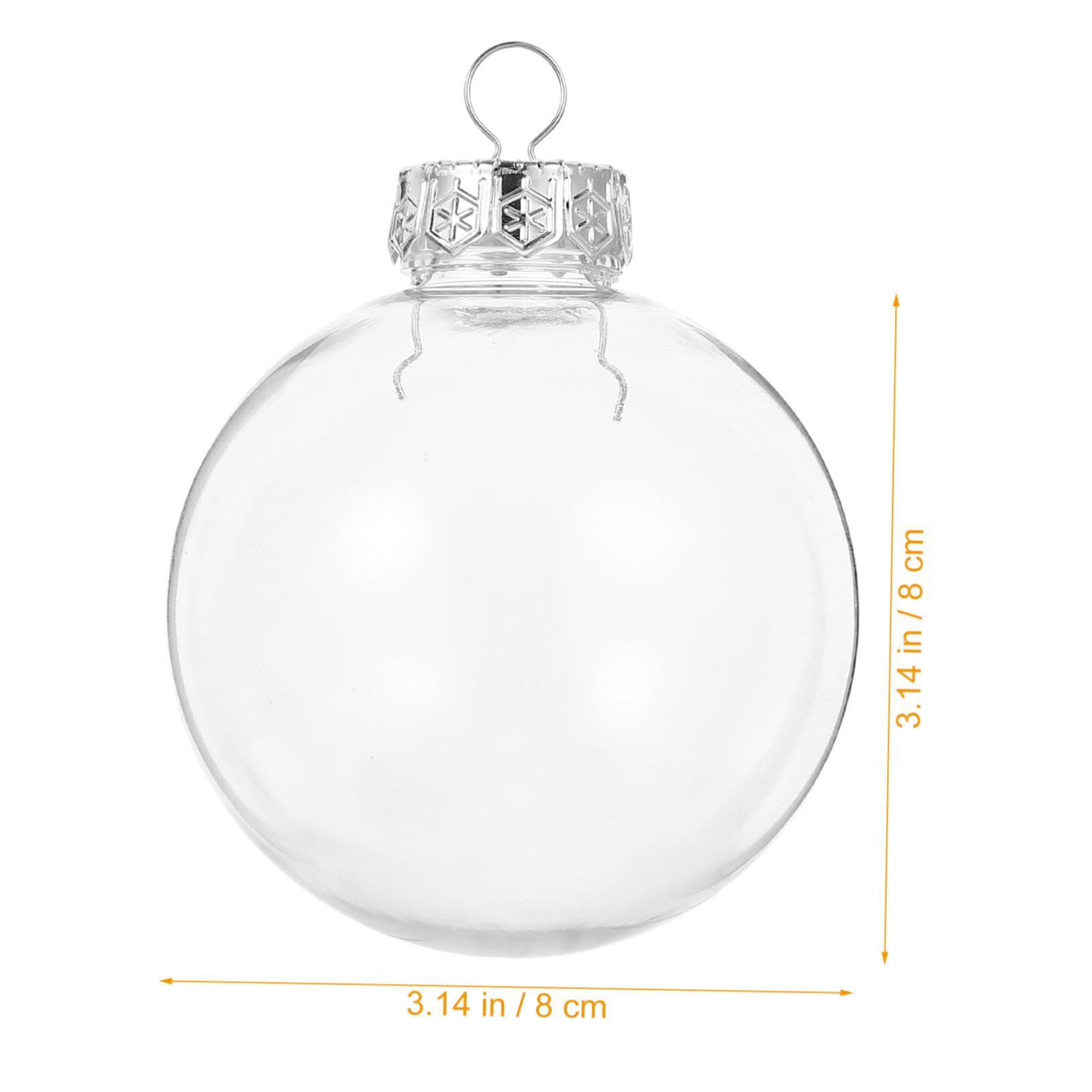 20pezzi Palline di Natale Trasparenti Decorative Palla per Albero Accessorio per Festa di Compleanno Palla per Albero di Natale