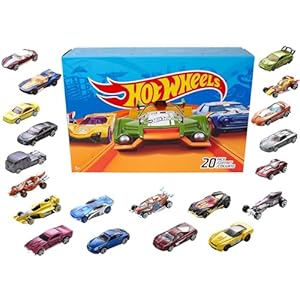 Hot Wheels Toy Cars & Trucks 20-Pack, Set of 20 1:64 Scale Vehicles for Play or Display, Instant Collection (Styles May Vary) (Amazon Exclusive)