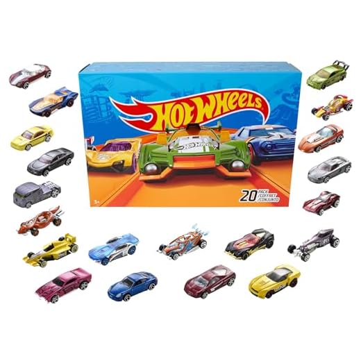 Hot Wheels - Pack De 20 Vehículos con Embalaje de Cartón, Coches de Juguete (Modelos Surtidos) (Mattel DXY59)