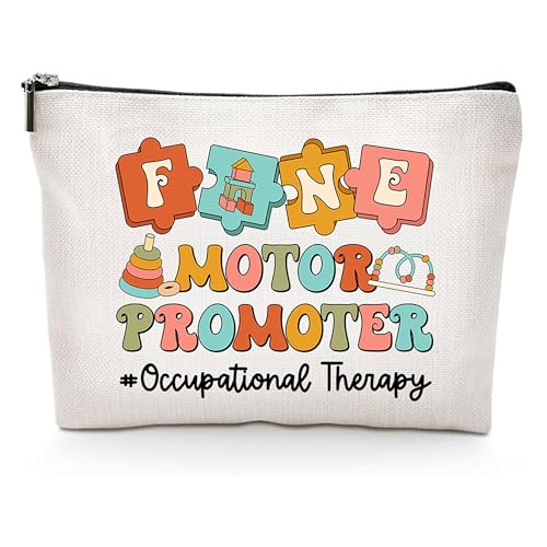 NHABAOVIEC Occupational Therapy Gifts - Occupational Therapist Gifts, OT Cosmetic Makeup Bag, Birthday Christmas Thanksgiving Gifts for Occupational Therapists (Design 1)