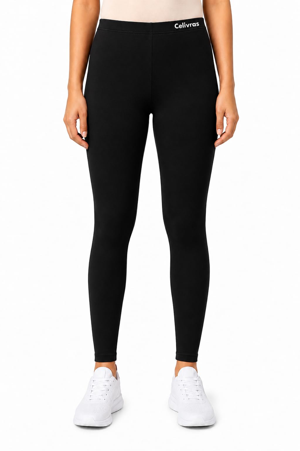 Women's Full Length Stretch Leggings | Soft & Comfortable Ankle-Length Tights | High Elastic Waist Everyday Wear Casual Leggings for Women-image-1