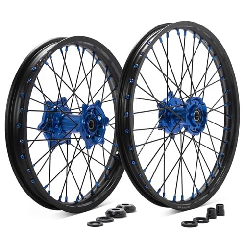 TOFR 21\"/19\" CNC Wheels Rims Hubs Set for Yamaha YZ250F YZ450F YZ 250 450 F 2009-2013