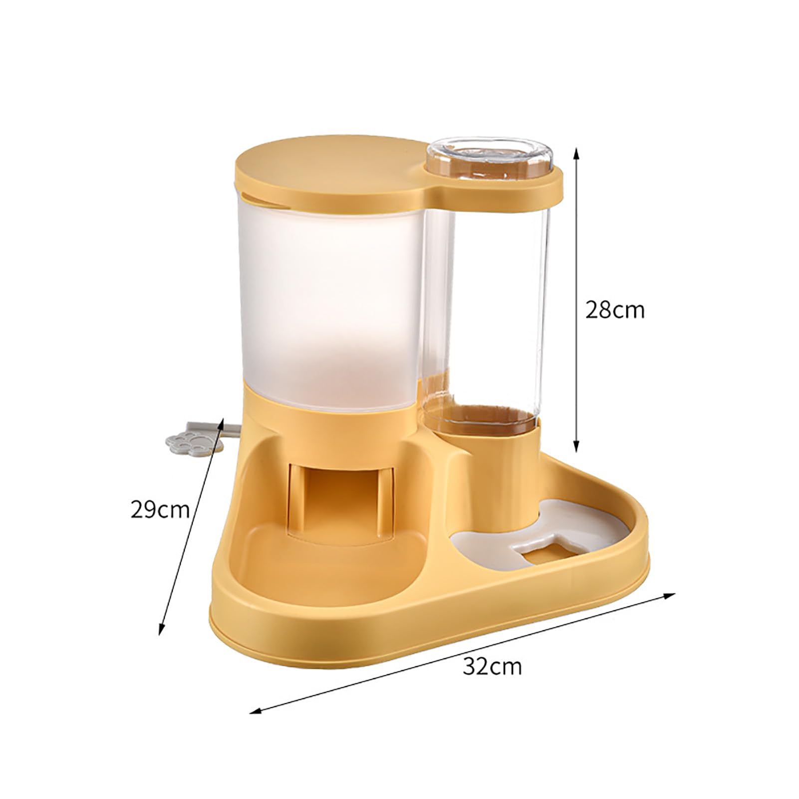 Bebedero automático para Perros, Bebedero Multiusos de Gran Capacidad, diseño Transparente, dispensador de Agua para Alimentos para Perros, Cachorros, Gatos y Mascotas