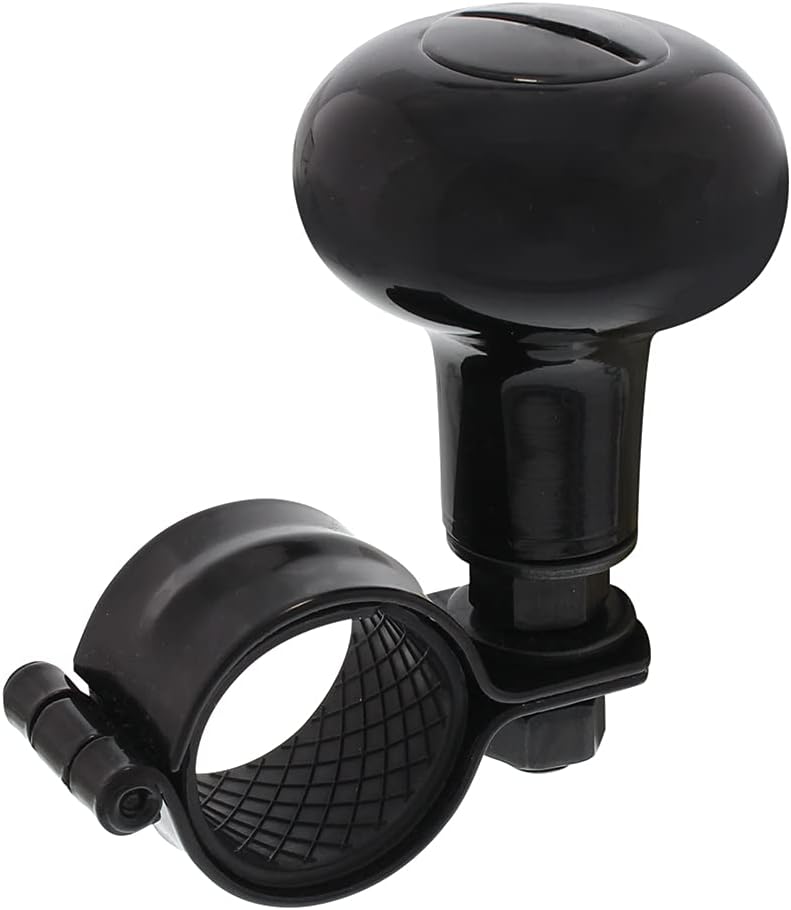 United Pacific Black Steering Wheel Spinner Knob Truck Car Lawnmower RV, 70092