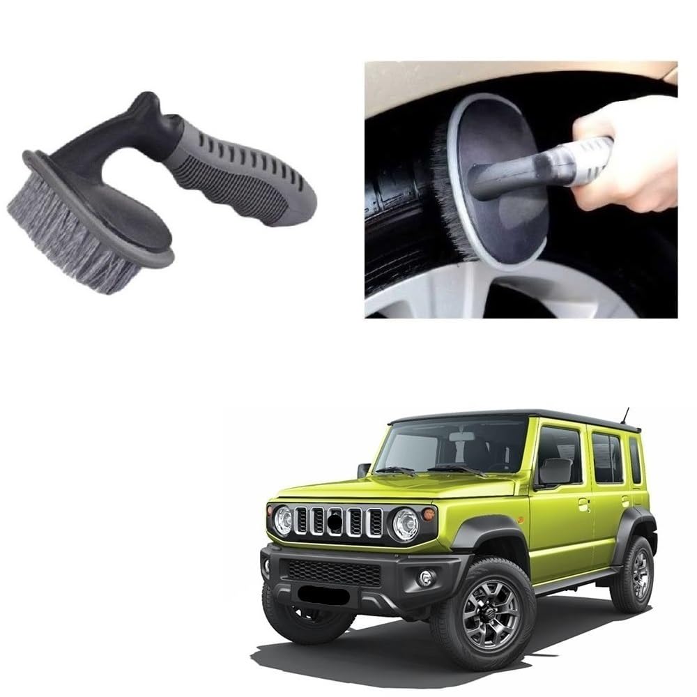 All Purpose Alloy Wheel Tire Car Rim Tyre Cleaning Brush Essential Universal Accessories Suitable for Maruti Suzuki Jimny-image-26