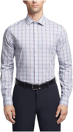 Tommy Hilfiger Camisa de vestir para hombre Slim Fit Stretch Twill
