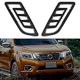 TUNEZ Grill Grille White LED Daytime Running Light For Aftermarket Frontier Navara D23 NP300 White LED Daytime Running Light Pair Year 2015 2016 2017 2018 2019