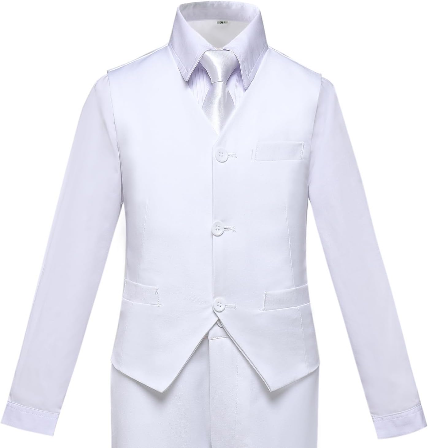 Boys Suit for Kids Tuxedo Suits for Wedding Otifit Formal Suit Set 5 Pieces Toddler Boy Dress Outfit with Shirt and Tie