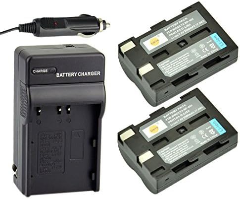 DSTE Replacement for 2X NP-400 Rechargeable Battery + DC11 Travel and Car Charger Compatible Konica Minolta A-5 A-7 Digital Dimage A1 A2 Dynax 5D 7D Maxxum 5d 7d Camera as D-LI50