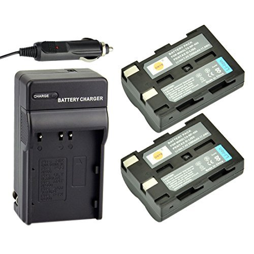 Dste Replacement For 2X Np-400 Rechargeable Battery + Dc11 Travel And Car Charger Compatible Konica Minolta A-5 A-7 Digital Dimage A1 A2 Dynax 5D 7D Maxxum 5D 7D Camera As D-Li50 #TOP3