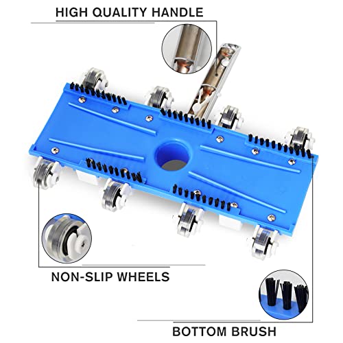 Eazer Professional Weighted Swimming Pool Vacuum Head For Inground Pools Cleaning Debris, With Universal Rotatable Pool Hose Adapter And 6 Integrated Weights, Clean Pool Corners - Protect Vinyl Pool. #TOP2