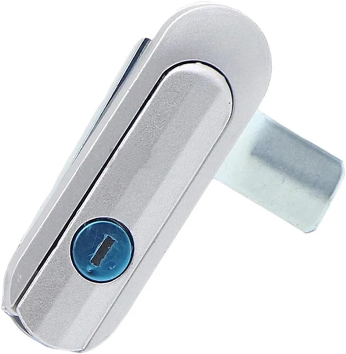 AB403 Panel Door Lock Matte Color Distribution Cabinet Door Flat Lock Aluminum Alloy Diamond Rotating Handle Lock 1Pcs