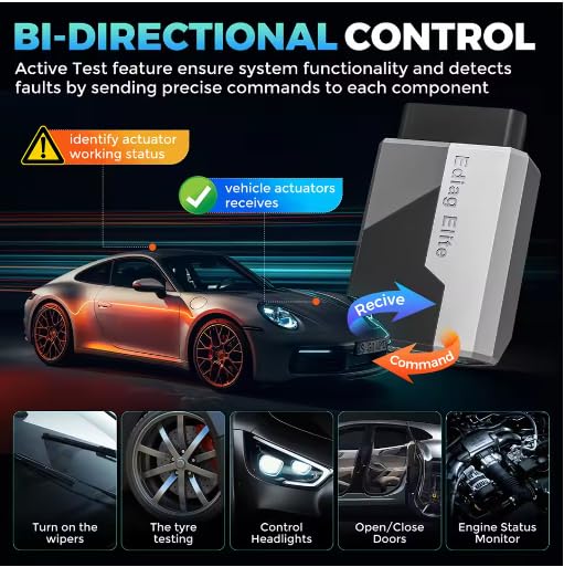 NOWY EDIAG ELITE OBD2 skaner, narzędzie diagnostyczne do wszystkich systemów samochodowych, 15 usług, dwukierunkowa kontrola, dożywotnia bezpłatna aktualizacja