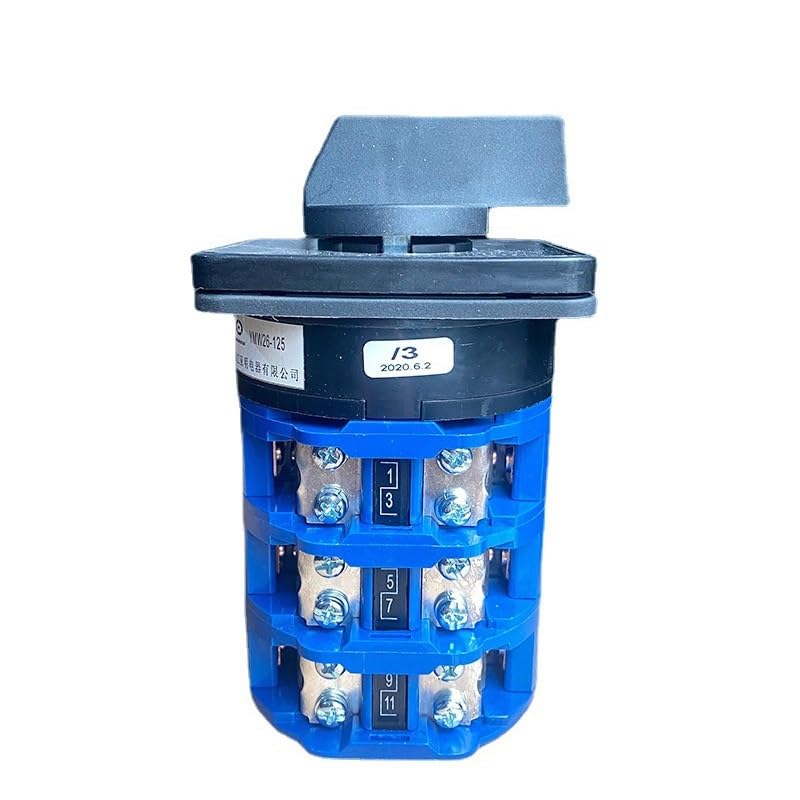 690V 125A Three Poles LW26-125/3 Multi Position Panel Mounting Cam Changeover Rotary Switch Silver Contact LW28 YMW26(Man-Off-AUTO)