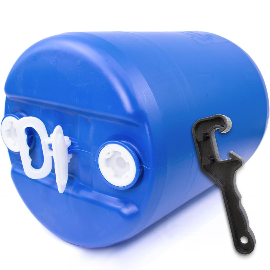 15 Gallon Water Storage Tank - 1 Tank- Water Storage for Emergencies - Durable, Reusable, Portable, BPA Free, Food Grade Plastic - Emergency Zone