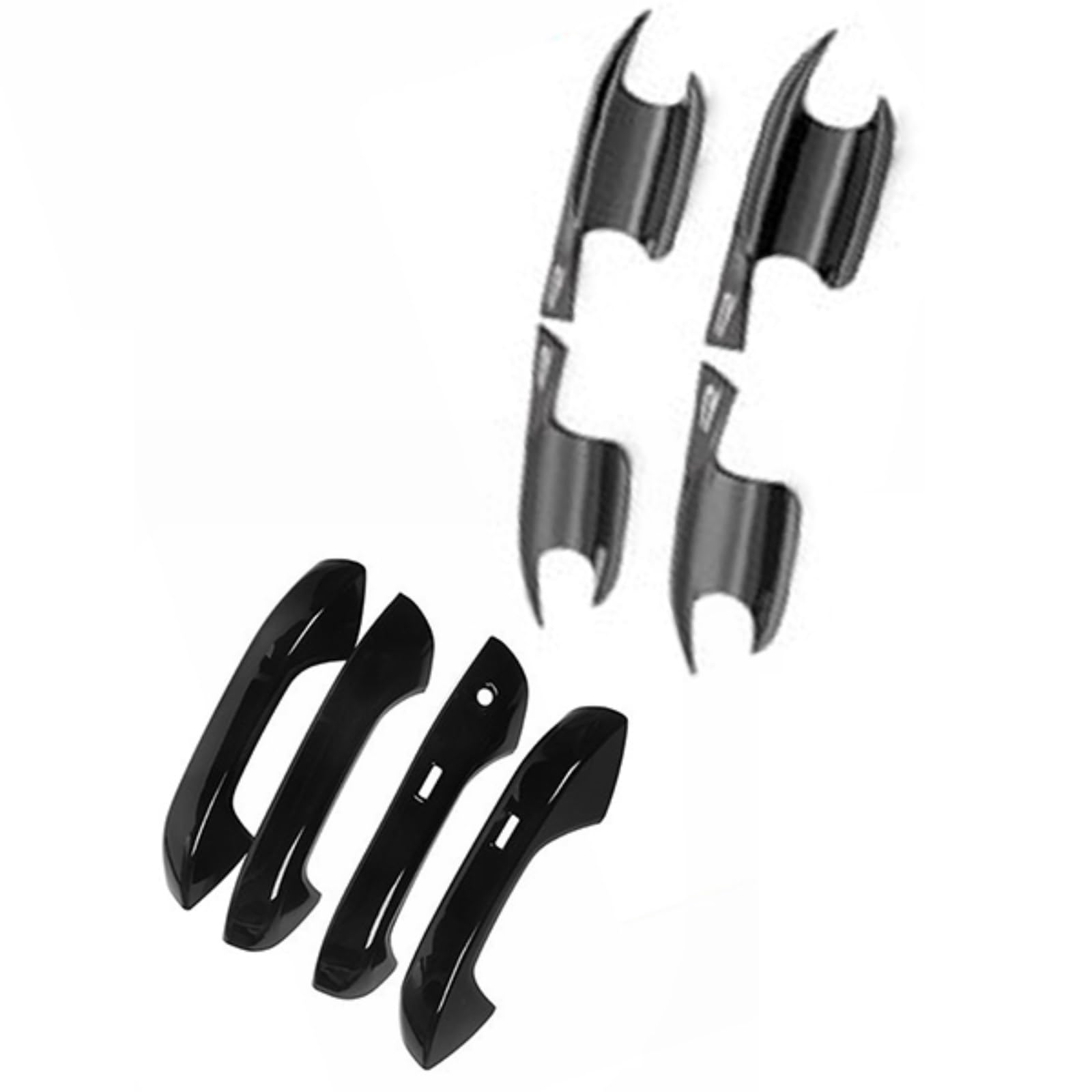 Autocollant noir brillant poignée ID.3 protection premium pour voiture