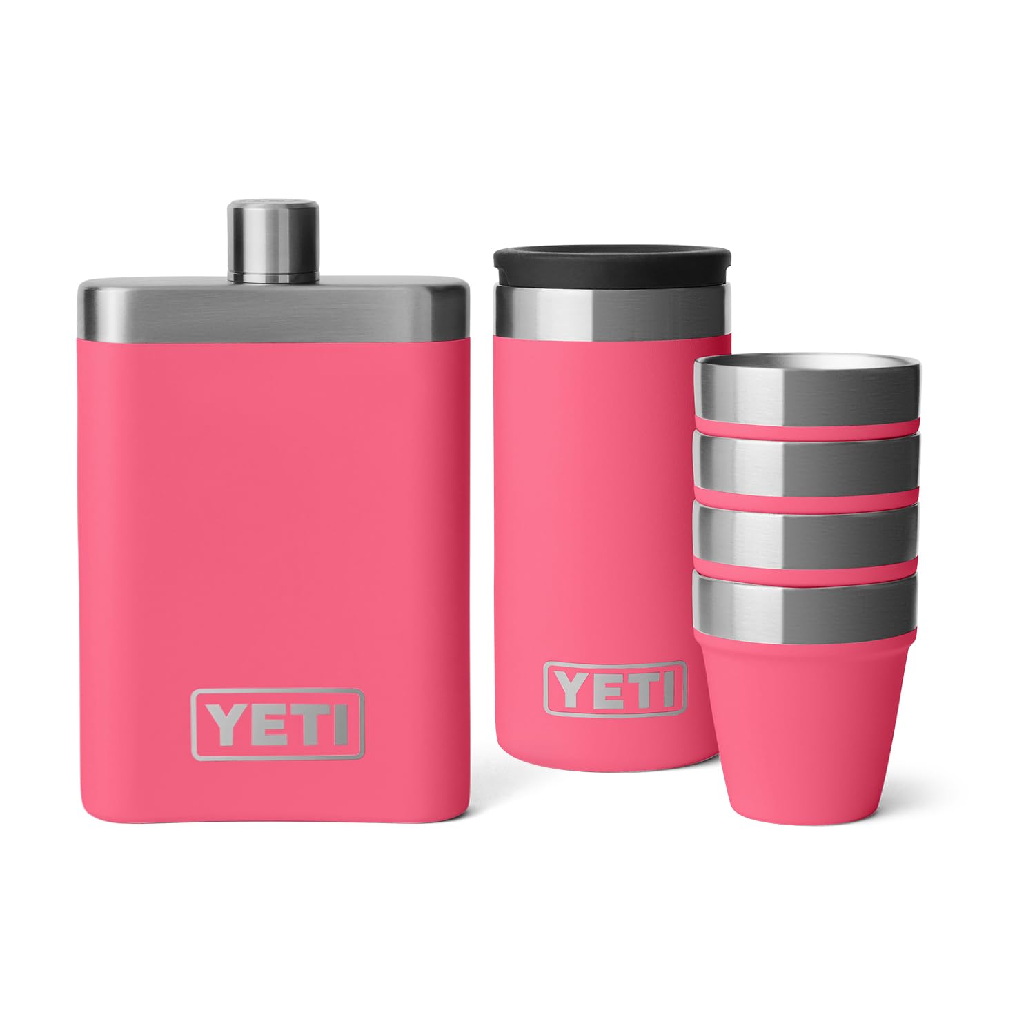 Amazon.com | YETI 7 oz Flask with Color Matching Set of Shot