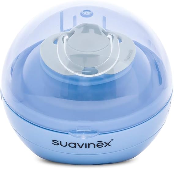 Suavinex DUCCIO - Sterilizzatore UV Portatile Per Ciucci, 3 Minuti, USB/Batterie, Rosa