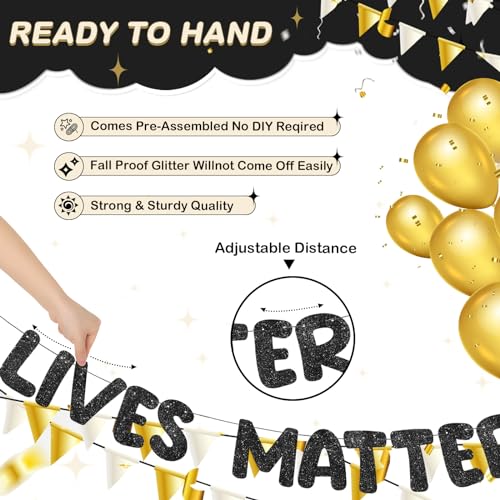 Fulmoon UAN-FULMOON-2881 Pre Strung Old Lives Matter Banner 6.56 Ft Funny Birthday Retirement Party Decorations 80Th 70Th 60Th 50Th Retirement Party Garland Bunting Decorations thumb #2