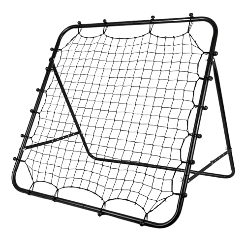 Red de rebote, red de rebote de fútbol, portería de fútbol infantil, portería de fútbol, portería de fútbol, portería de fútbol para niños y jóvenes, pared de rebote portátil, para jardín, parque