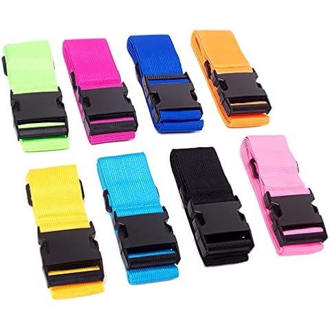 RNNTK 8 Pack Quick Release Luggage Straps Cover