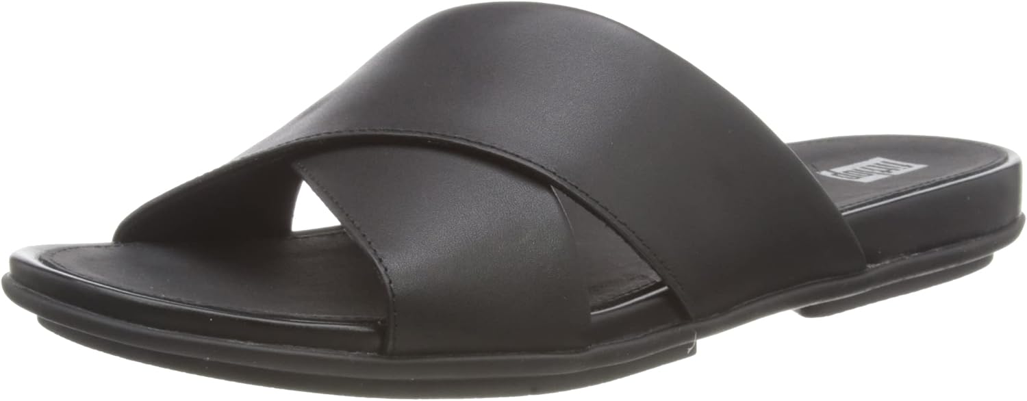 Buy Women's Leather Cross Slide Sandals Online Nigeria | Ubuy