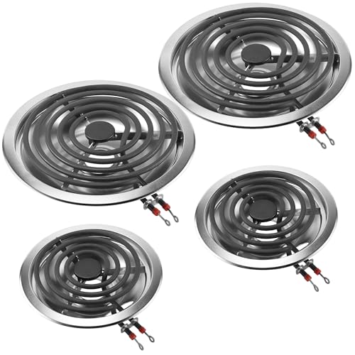 Electric stove burner drip pans & replacement burner set