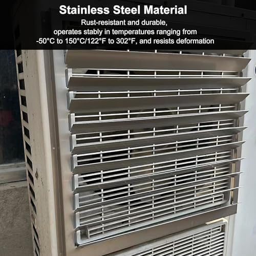 Stainless Steel AC Vent Deflector - Weather-Resistant Cover, Prevents Direct Airflow, Ideal for Home & Office Use, Enhances Comfort & Energy Efficiency