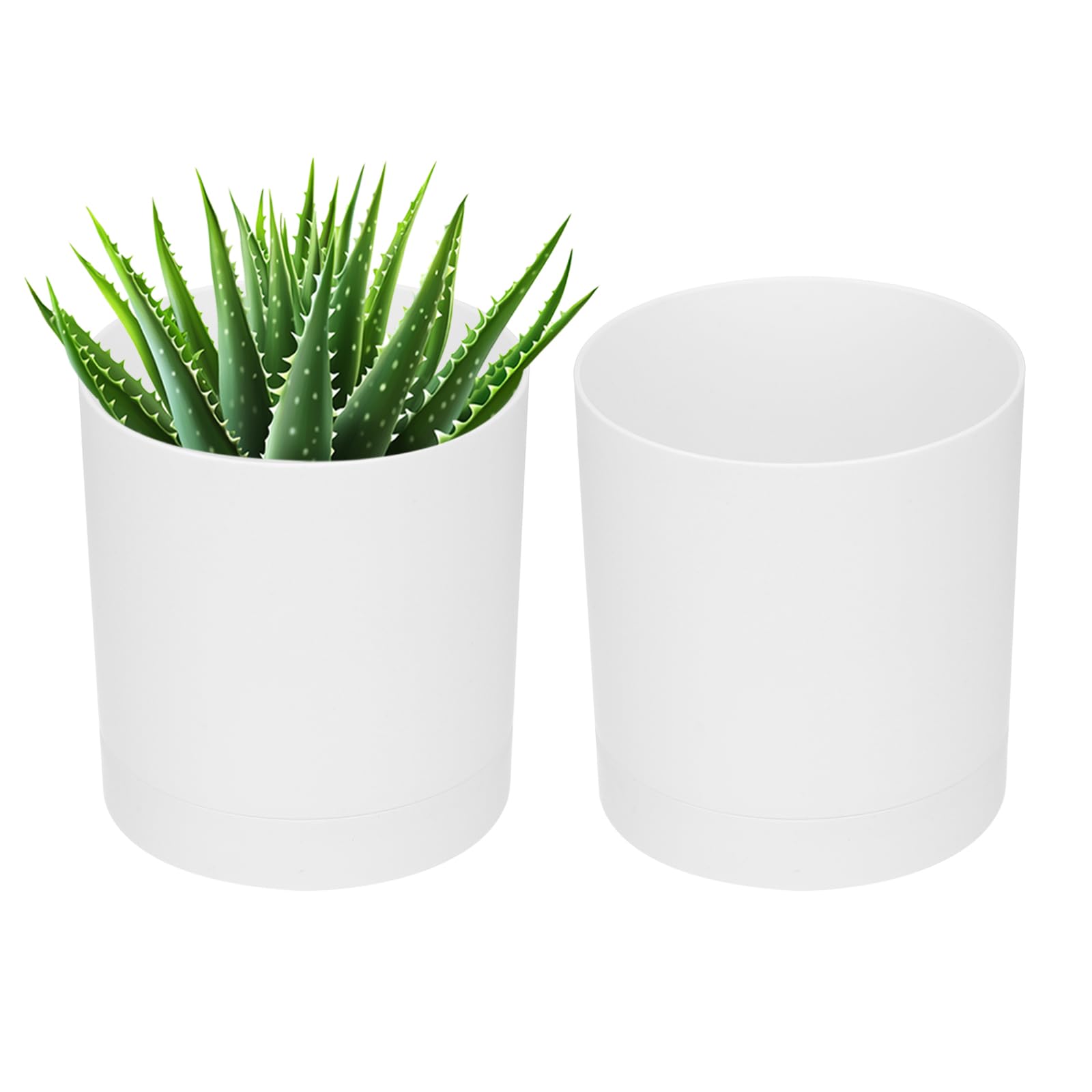 PATIKIL 4 Inch/10cm Plastic Plant Pots
