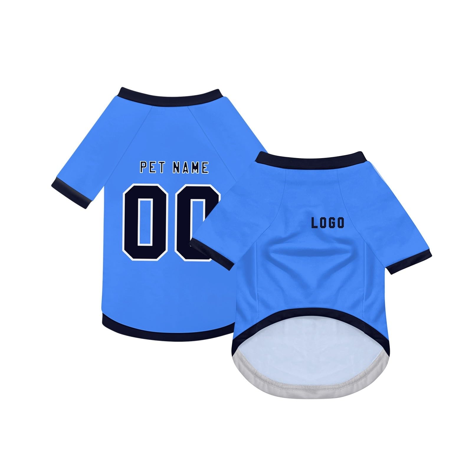 Custom Dog Shirt Number Name Printed Summer Basic Vest Puppy Breathable T-Shirt Pet Short Sleeve Tank Top Clothes for Large Medium Small Dogs and Cats