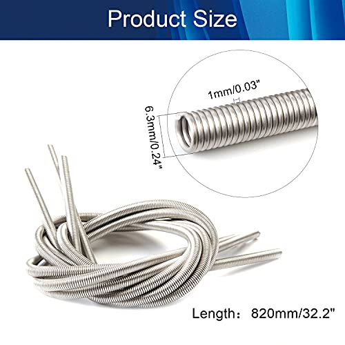 Fielect Heating Element Coil Wire 220V 3000W Resistance Wire Furnace Heater Wire Cr20Ni80 Silver Heat-Resistant Wire Length 800Mm,3Pcs #TOP1