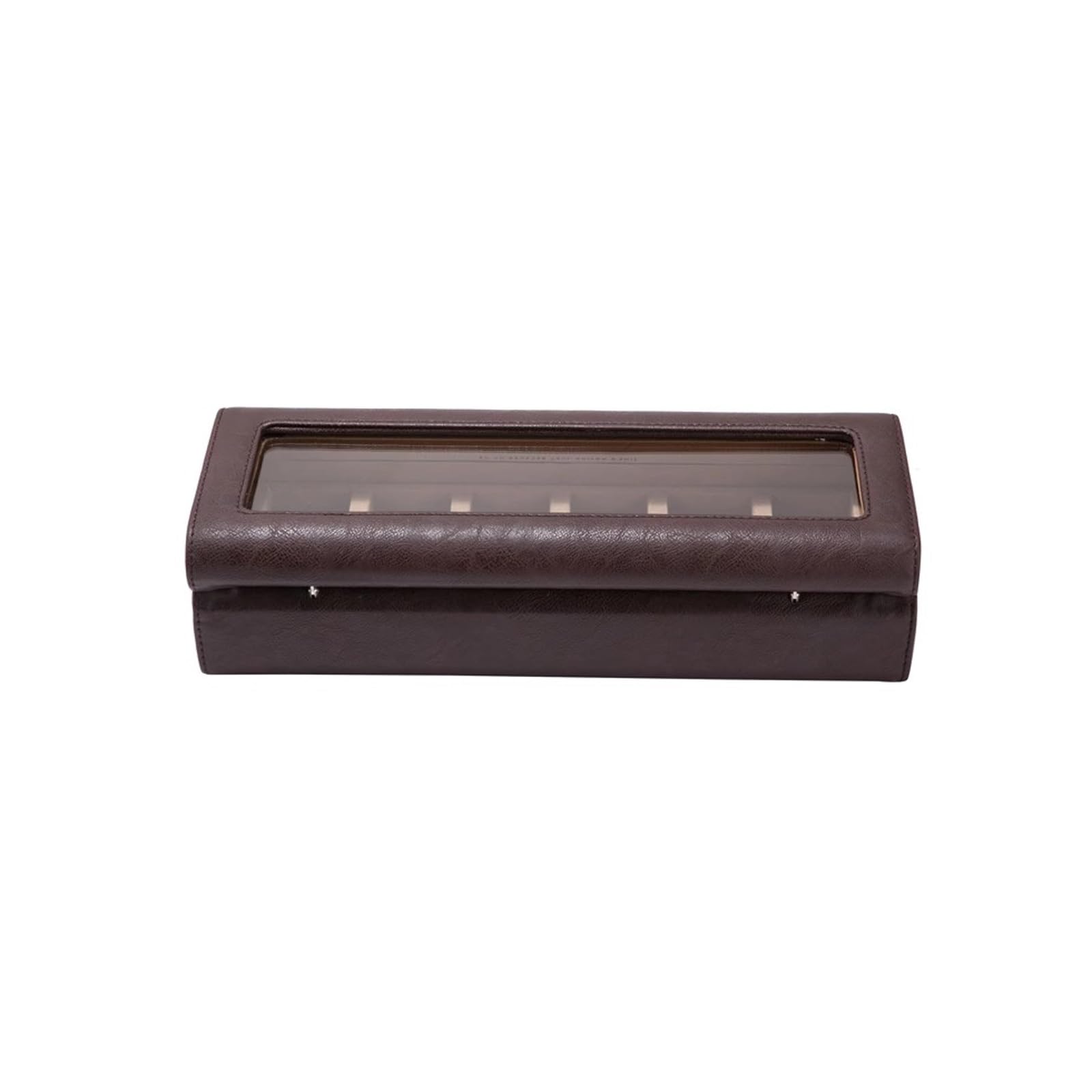 Caja de reloj para hombre, caja de reloj de 6 ranuras, organizador de relojes para hombre, caja de exhibición de relojes con tapa de cristal, 6 ranuras