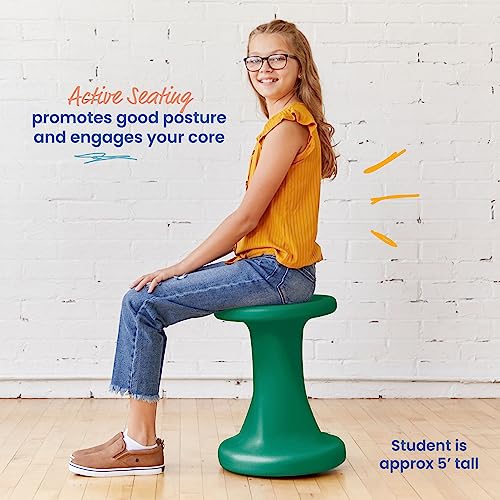 Image of ECR4Kids Twist Wobble Stool, 18in Seat Height, Active Seating, Green