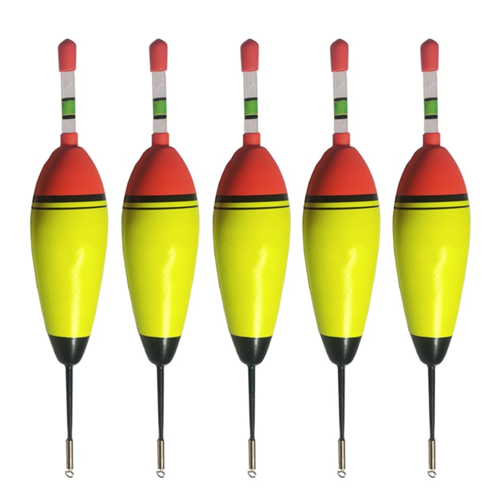 Soft EVA Foam Fishing Drift Floats, 5Pack 30g Fishing Bobbers Floats, EVA Foam Floats Slip Bobbers, Round Floats Bobbers, Fish Feed Baits For Fishing Rod, Freshwater Saltwater
