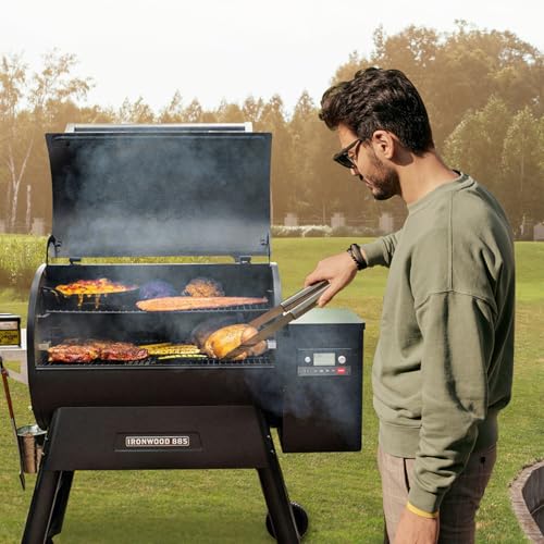 Image of Drip Tray Heat Baffle Replacement for Traeger Ironwood 885 Series Pellet Grills, Stainless Steel Drip Pan Compatible Traeger Ironwood 885 BAC521 and Ironwood 885 BCA1333 KIT0404