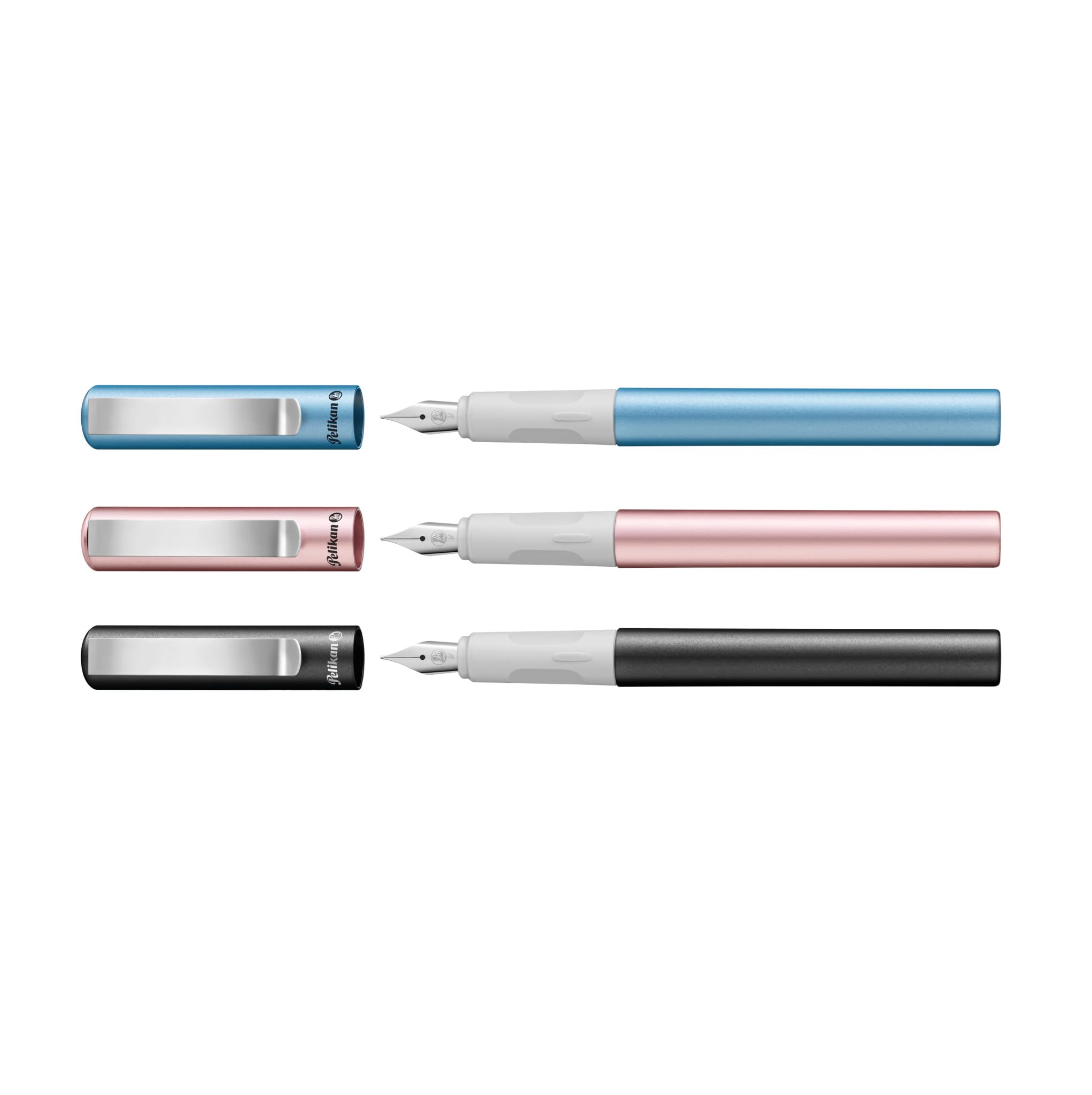 PelikanPina Colada Fountain Pen with 3 Standard Ink Cartridges, 3 Assorted Colours, 1 Piece - Random Colour, No Colour Request Possible