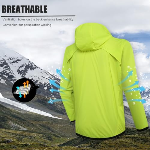 Chaqueta impermeable liviana con capucha y ajuste miniatura 3