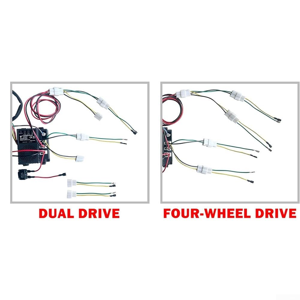 Kit de conversion faisceau câblage 24 V voiture électrique enfants compatible 12 V 24 V 2 télécommandes 4G