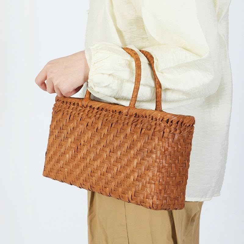 山葡萄 かごバッグ 網代編み 籠 手提げ 内布あり 山葡萄 バッグ