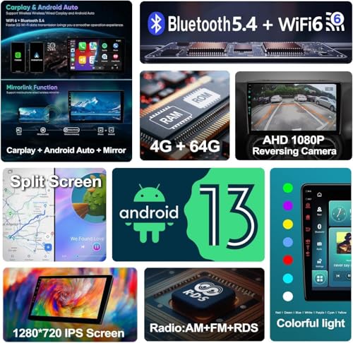 Radio para auto 5G WiFi6 con pantalla para Jeep Wrangler JK miniatura 4