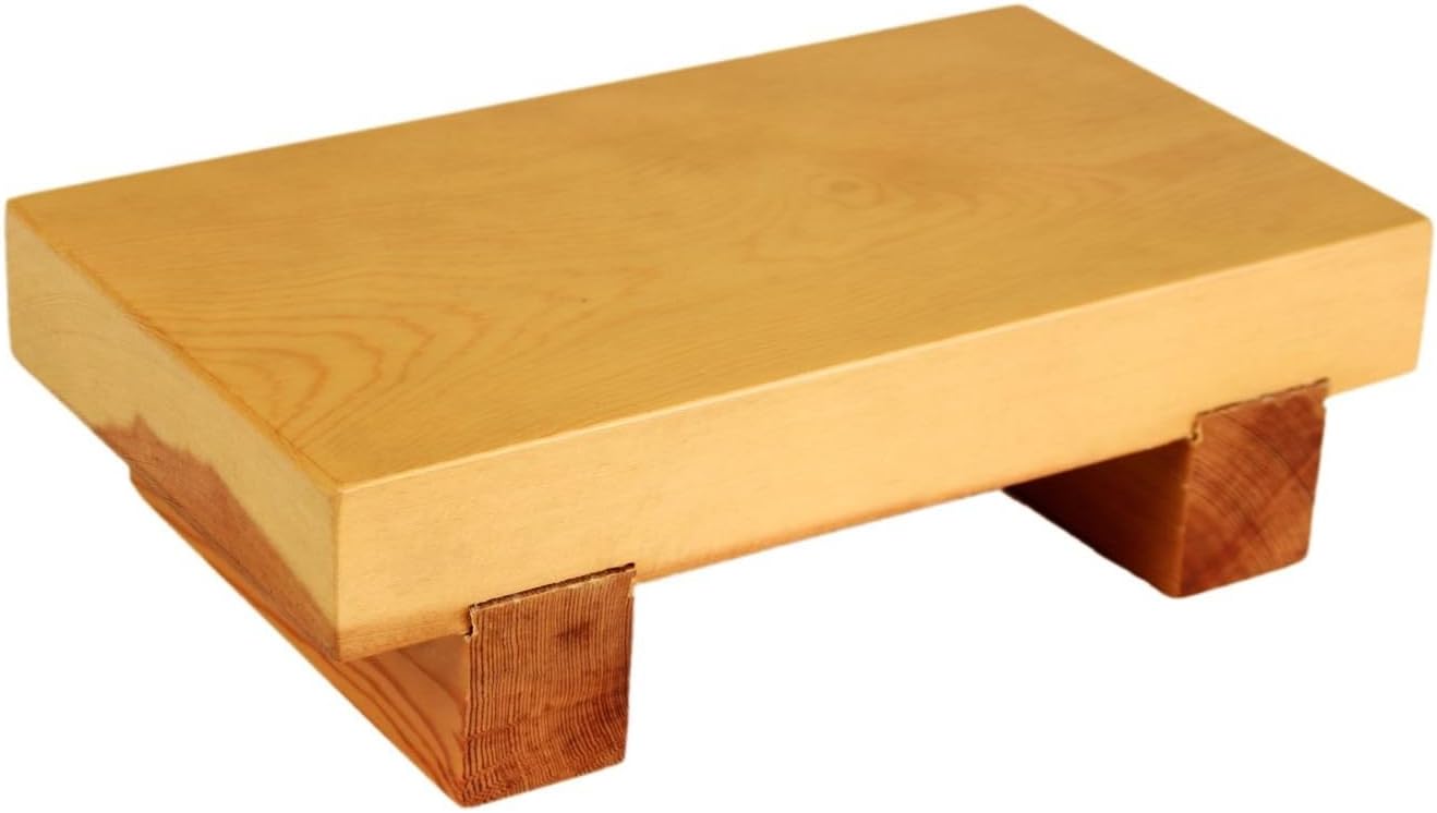 TrueCraftware- Wood Sushi Plate 8-1/2" x 4-3/4" x 2-1/4"- Japanese Sushi Serving Plate Appetizer Plates Serving Dish Sushi Tray Sushi Plate Sushi Tray Serving Plate for Kitchen Home Restaurants