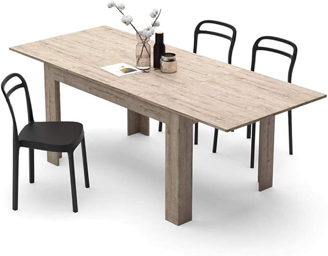 Mobili Fiver, Easy, Extendable dining table, Oak, Made in Italy