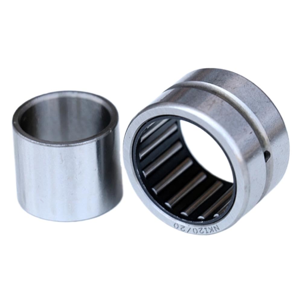 2 rodamientos de agujas NK7/10 de 7x14x10 mm sin anillo interior.
