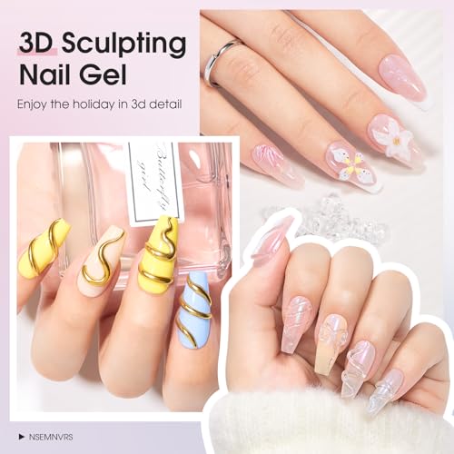 Gel Escultor 3D para Uñas con Pegamento para Piedras 15g miniatura 4