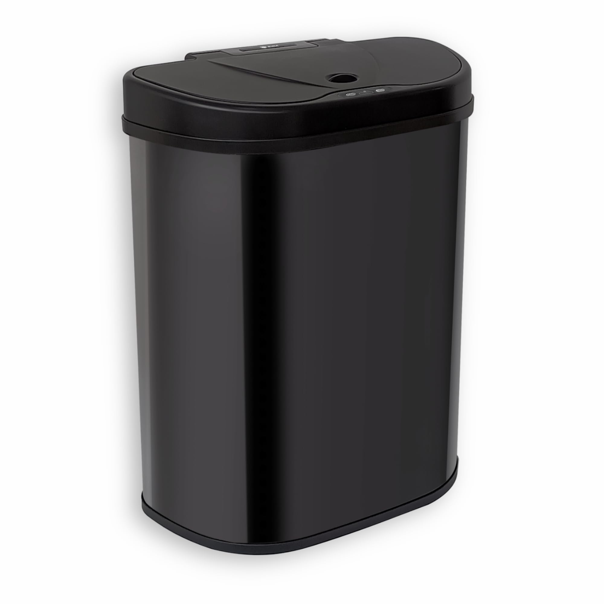 Papelera con Sensor Doble – 70 Litros – 2x35Litro – Acero inoxidable – Cierre suave – Sin huellas dactilares – Diseño Moderno – Negro