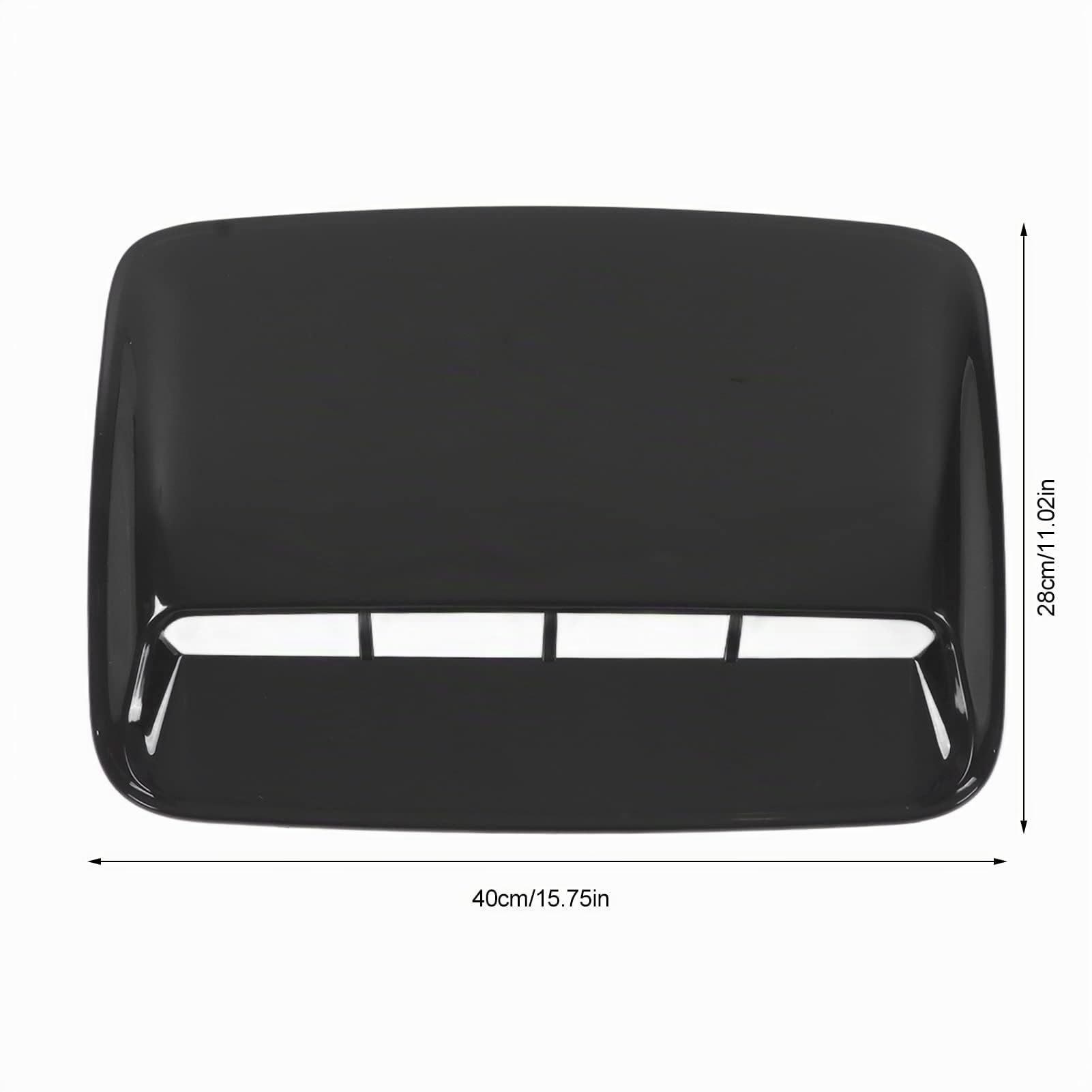 CHICIRIS Couvercle De Ventilation De Capot, Couvercle De Ventilation D'Air Pour Capot De Moteur, Noir Brillant, Universel Pour Modification De Voiture